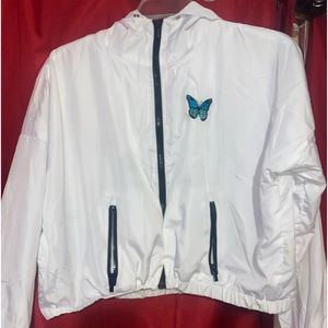 White Butterfly Windbreaker